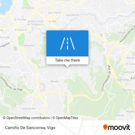 Camiño De Sancorrea map
