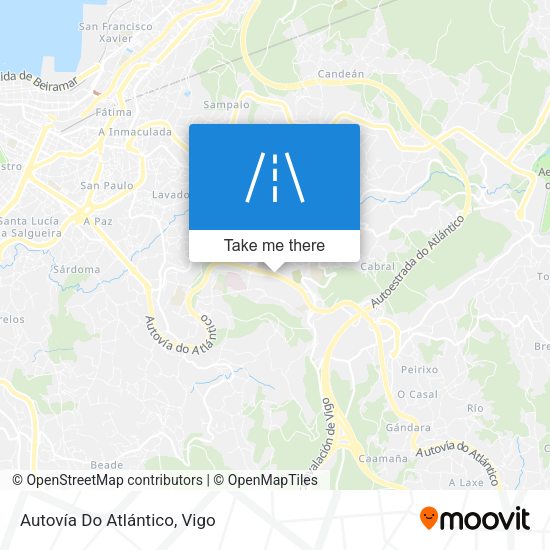 Autovía Do Atlántico map