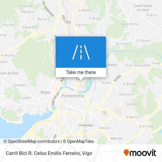 Carril Bici R. Celso Emilio Ferreiro map