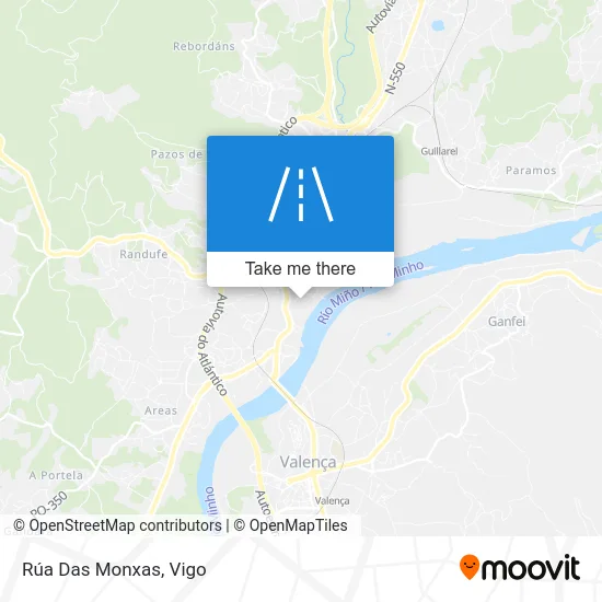Rúa Das Monxas map
