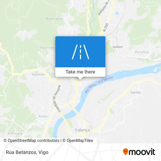 Rúa Betanzos map