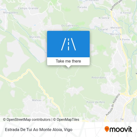 Estrada De Tui Ao Monte Aloia map