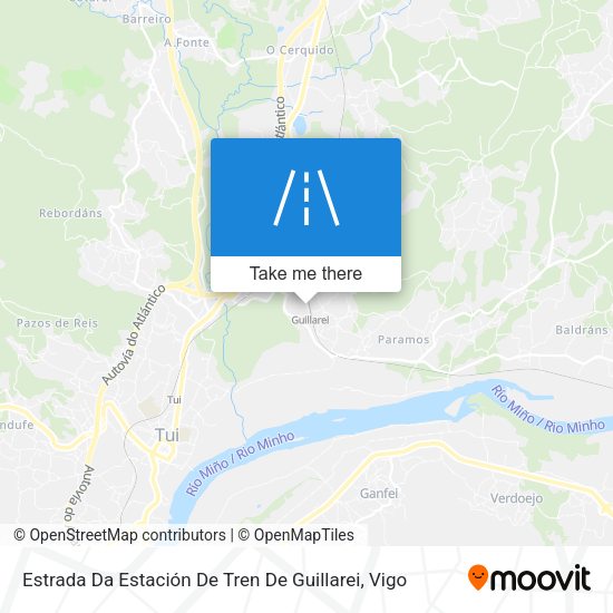 Estrada Da Estación De Tren De Guillarei map