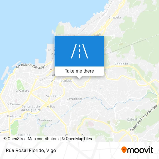 Rúa Rosal Florido map