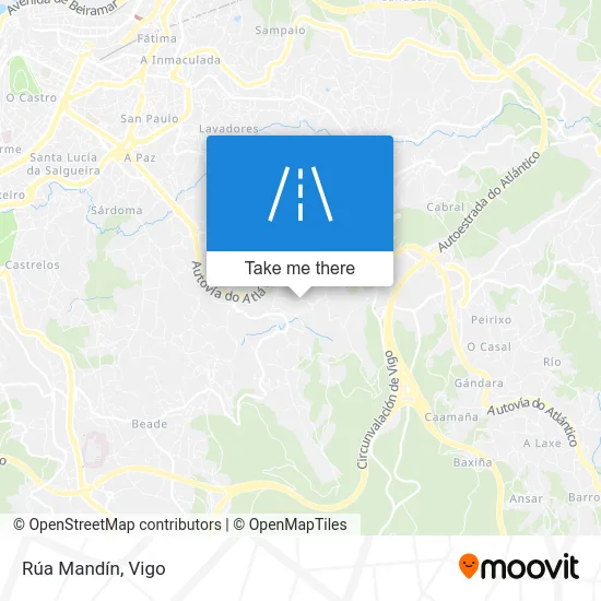 Rúa Mandín map