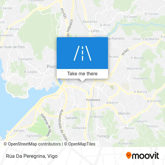 Rúa Da Peregrina map
