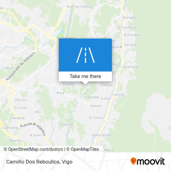 Camiño Dos Reboullos map