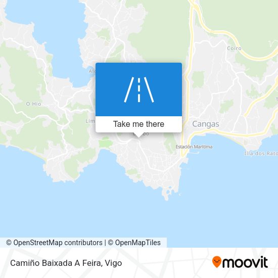 Camiño Baixada A Feira map