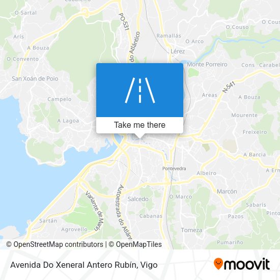 Avenida Do Xeneral Antero Rubín map