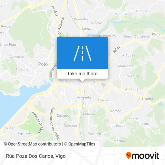 Rúa Poza Dos Canos map