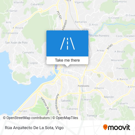 Rúa Arquitecto De La Sota map