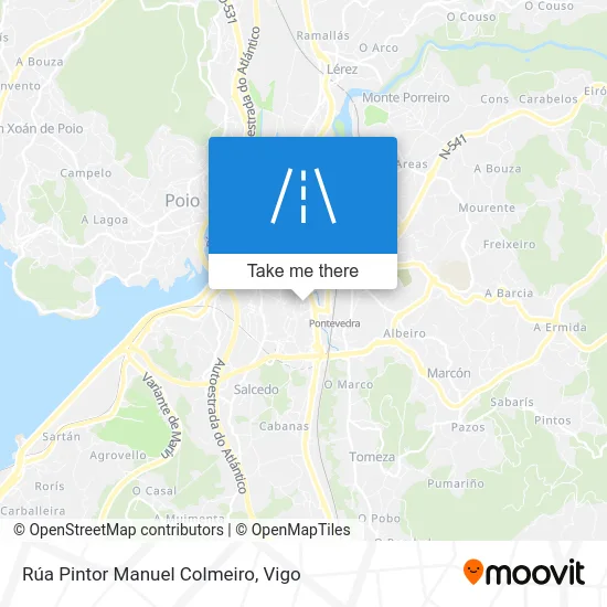 Rúa Pintor Manuel Colmeiro map