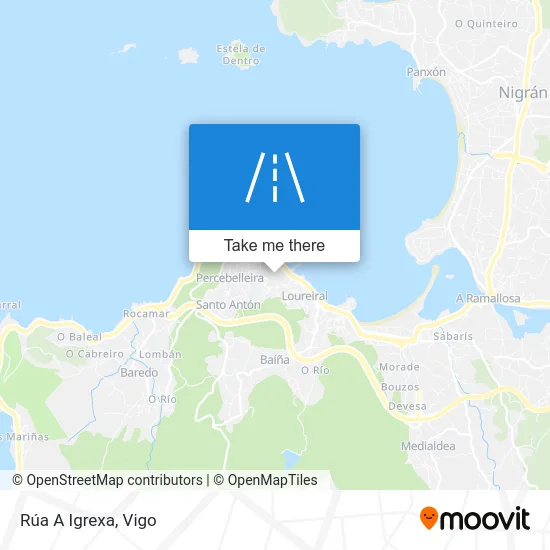 Rúa A Igrexa map