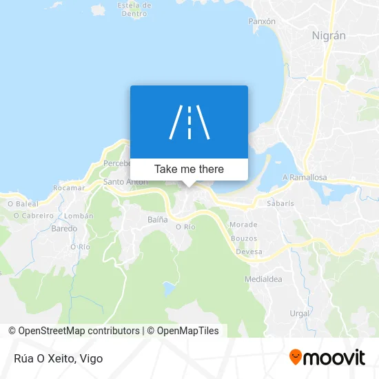 Rúa O Xeito map