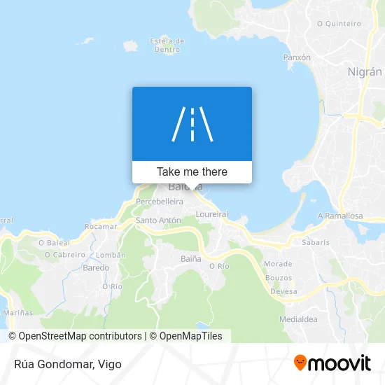 Rúa Gondomar map