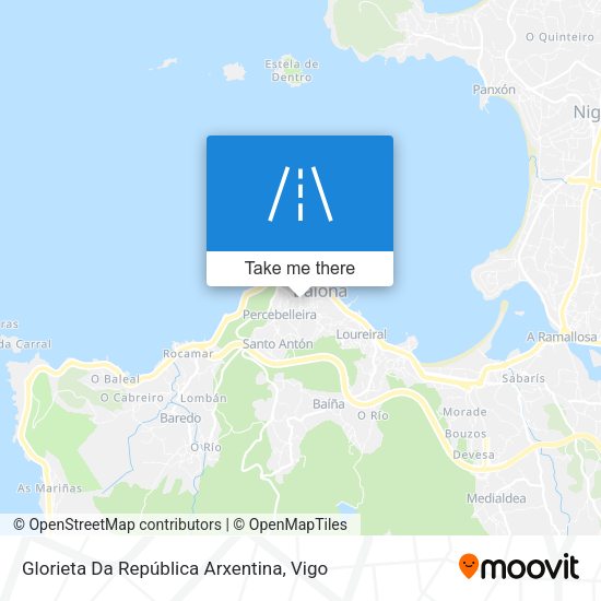 Glorieta Da República Arxentina map