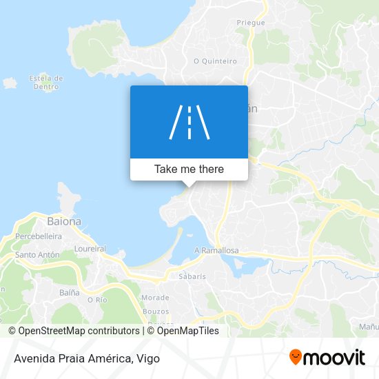 Avenida Praia América map