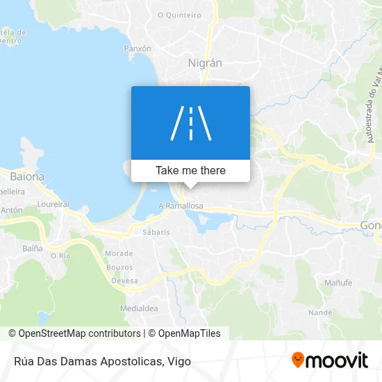 Rúa Das Damas Apostolicas map