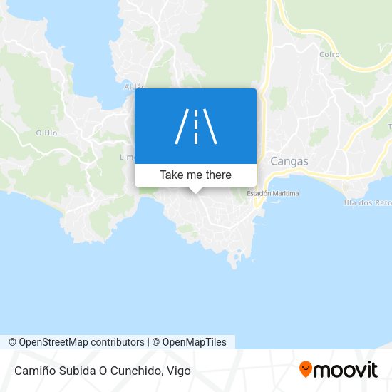 Camiño Subida O Cunchido map
