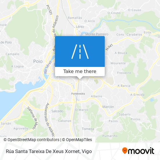 mapa Rúa Santa Tareixa De Xeus Xornet