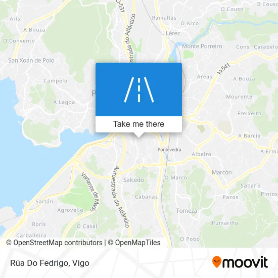 Rúa Do Fedrigo map