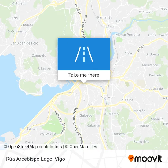 Rúa Arcebispo Lago map