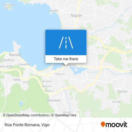 Rúa Ponte Romana map