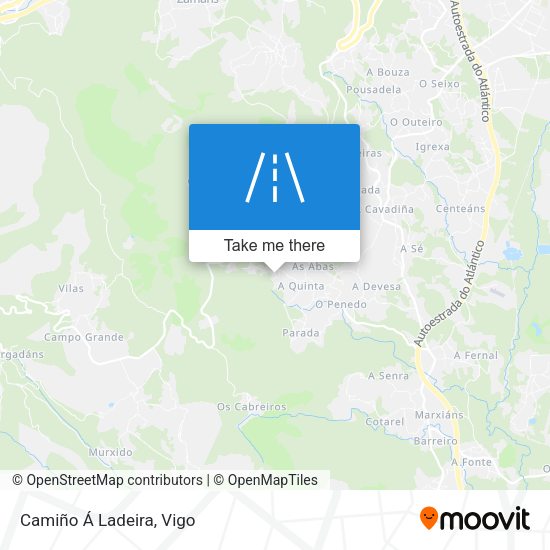 Camiño Á Ladeira map