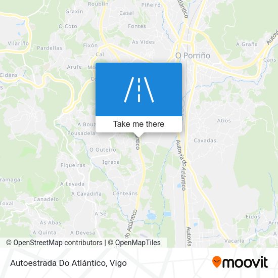 Autoestrada Do Atlántico map