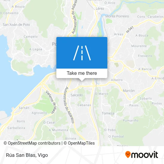 Rúa San Blas map
