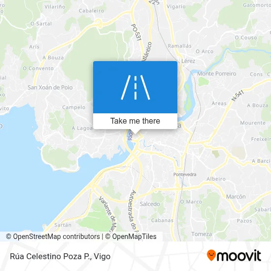 Rúa Celestino Poza P. map
