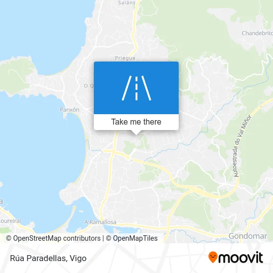 Rúa Paradellas map
