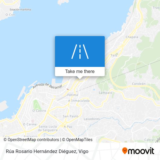 Rúa Rosario Hernández Diéguez map