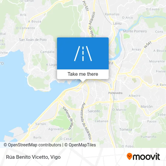 Rúa Benito Vicetto map