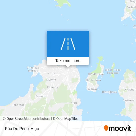 Rúa Do Peso map