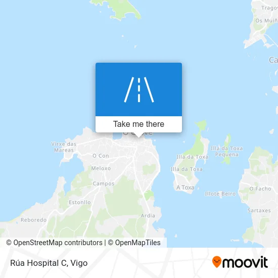 Rúa Hospital C map