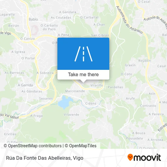 Rúa Da Fonte Das Abelleiras map