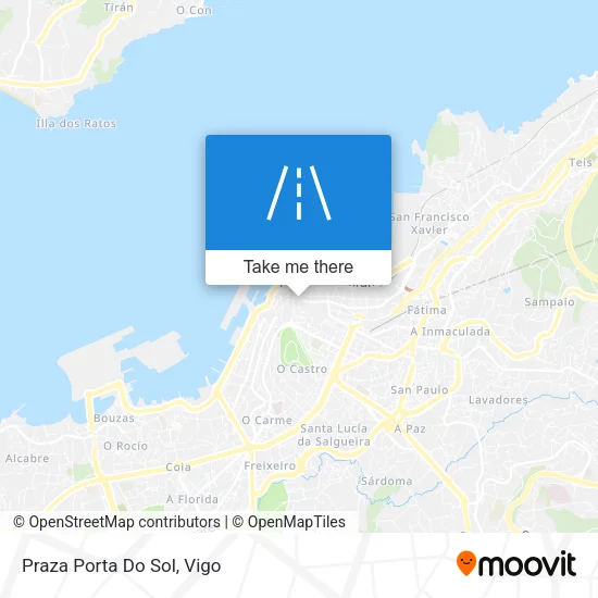 Praza Porta Do Sol map