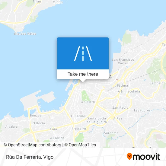 Rúa Da Ferrería map