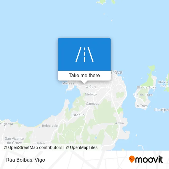 Rúa Boibas map