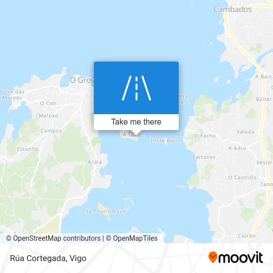 Rúa Cortegada map
