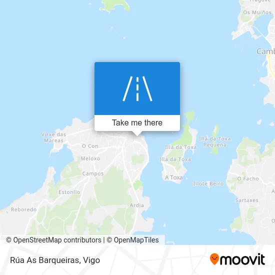 Rúa As Barqueiras map