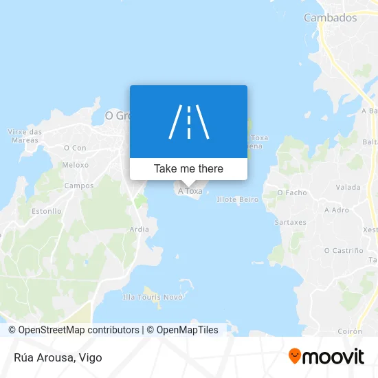 Rúa Arousa map