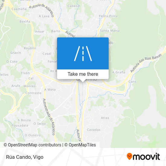 Rúa Cando map