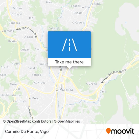 Camiño Da Ponte map