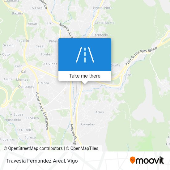 Travesía Fernández Areal map