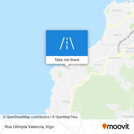 Rúa Olimpia Valencia map