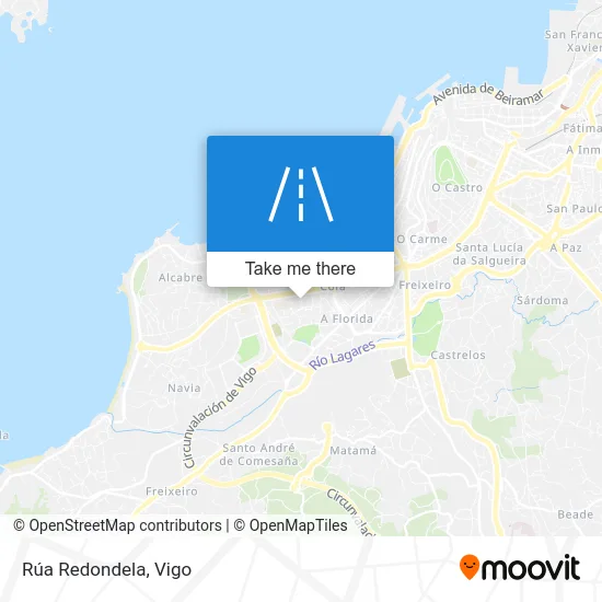 Rúa Redondela map