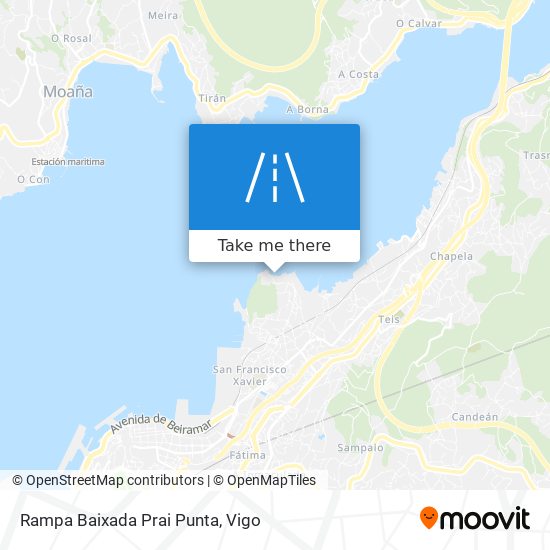 mapa Rampa Baixada Prai Punta