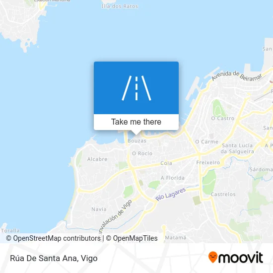 Rúa De Santa Ana map